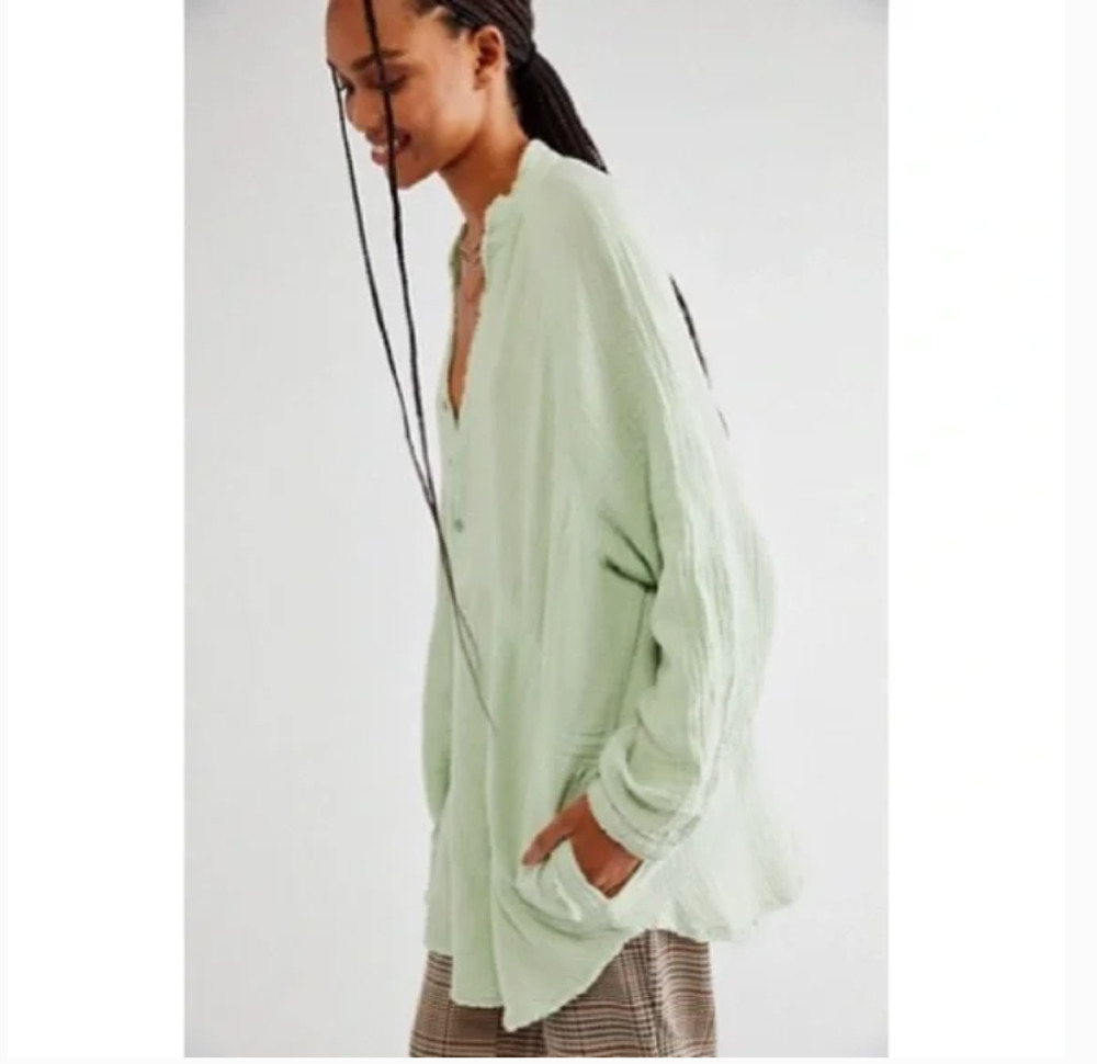 Free People We The Free Summer Daydream Buttondown Top